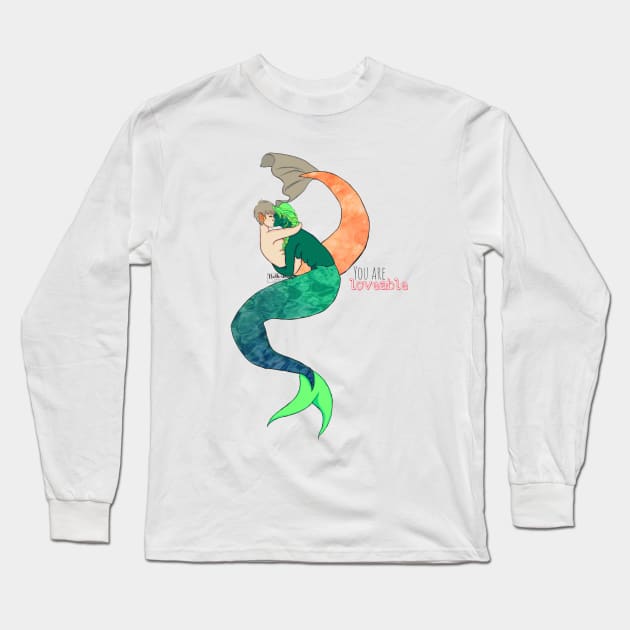 you are loveable. Long Sleeve T-Shirt by Natterbugg